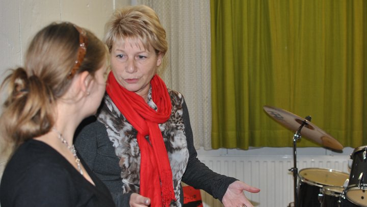 Hannelore Haase im Nordhäuser "Rockhaus"